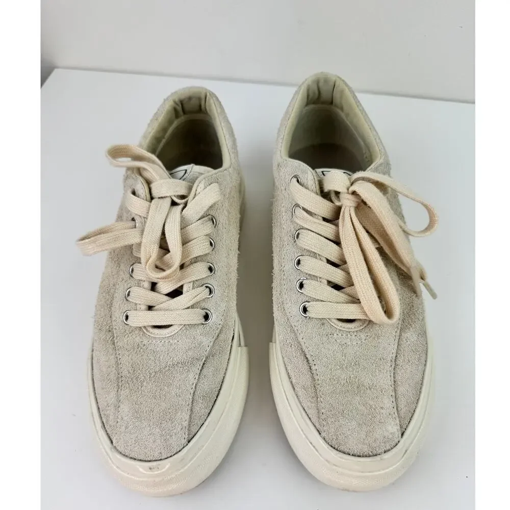 SWC Stepney Workers Club Dellow Suede Low Top Sneakers Beige Casual Size 38